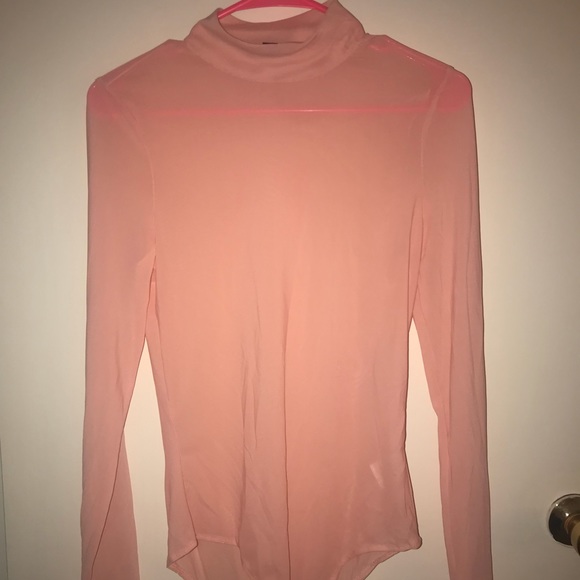 Sheer mock turtleneck bodysuit - Picture 2 of 2